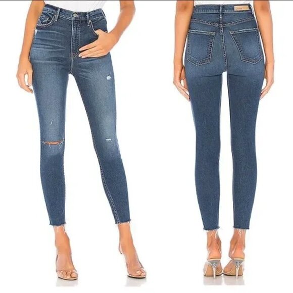 NWT GRLFRND Kendall Super Stretch High-rise Skinny Jean in Fox Fire Sz 28 - Picture 1 of 11